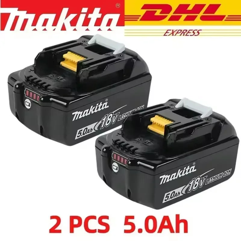 Batterie Makita 18V 6.0Ah - 100% Originale, Rechargeable, Compatible BL1830, BL1840, BL1850, BL1860B