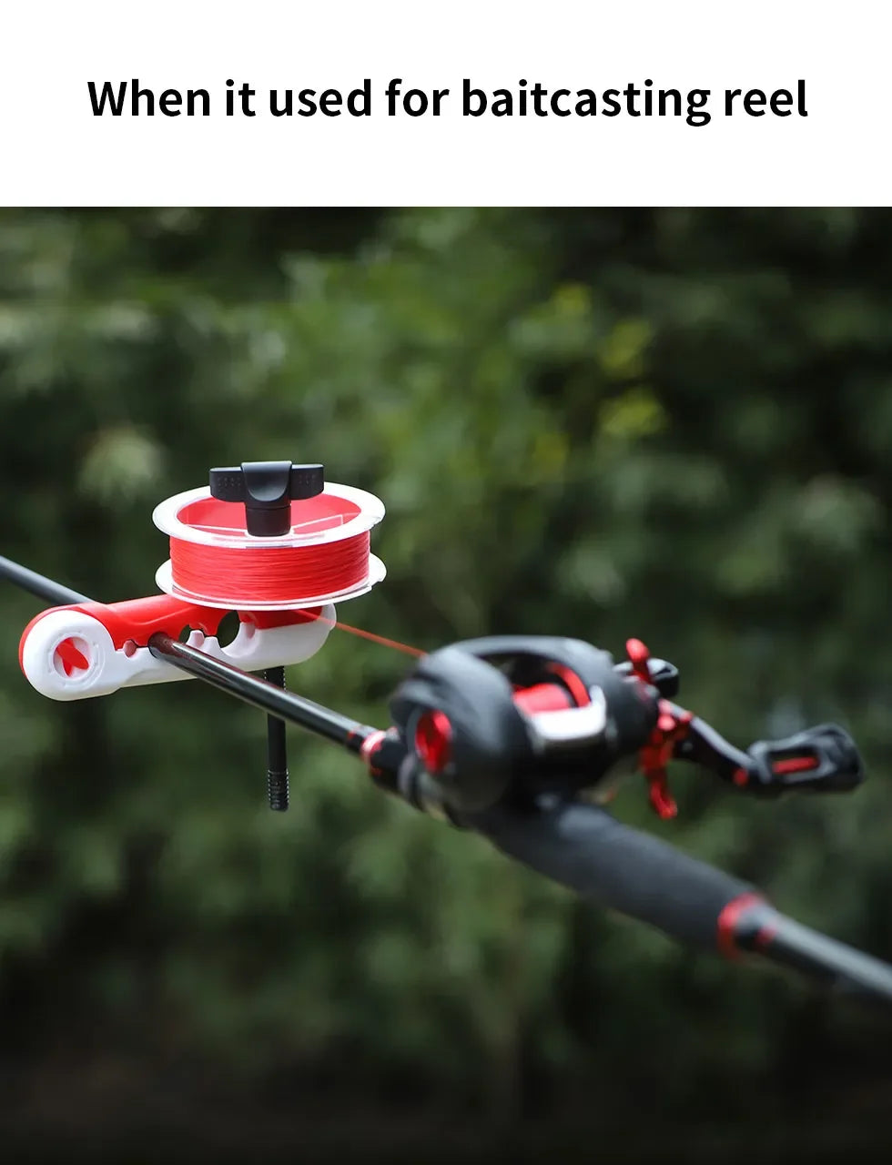 Enrouleur de Ligne de Pêche Portable - Bobineuse pour Moulinet Spinning & Baitcasting, Outil de Montage Rapide