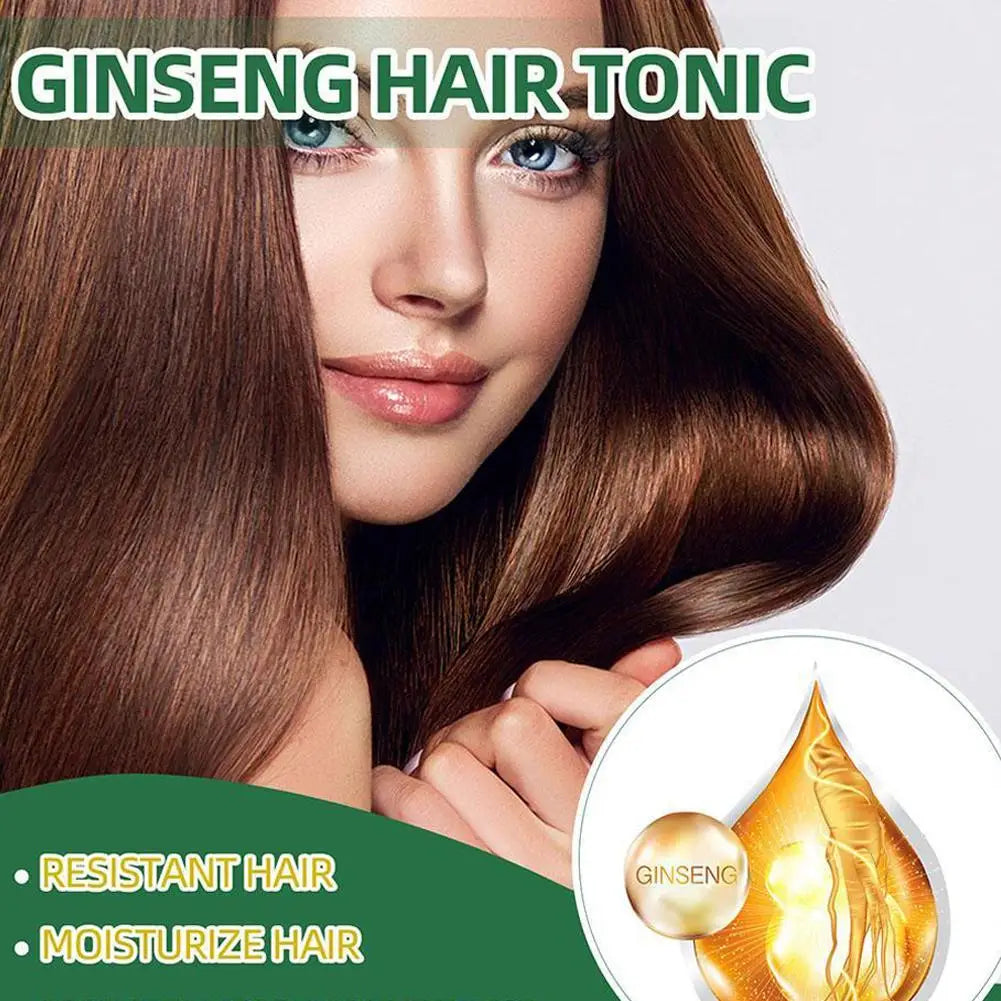 Sérum Capillaire au Ginseng – 2x100ml, Nourrit le Cuir Chevelu, Renforce et Répare les Cheveux