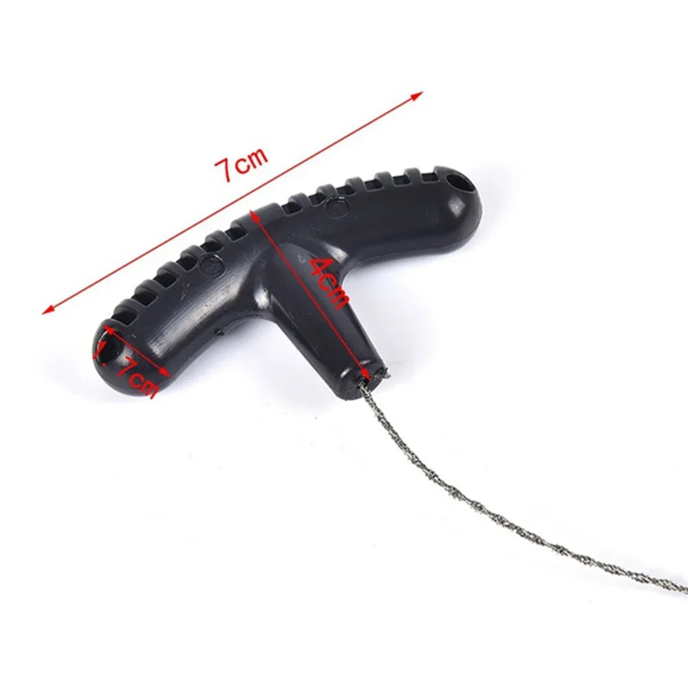 Scie à Chaîne Manuelle STONEGO - Outil de Survie Portable pour Camping, Urgence & Voyage