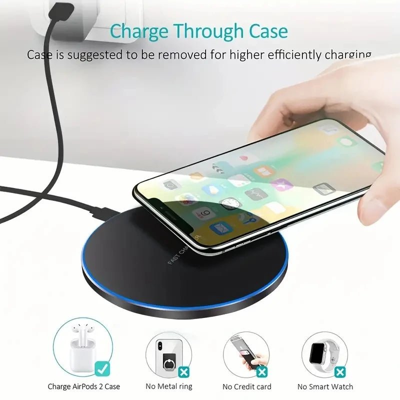 Chargeur Sans Fil 30W - Station de Charge Rapide Induction pour iPhone 15/14/13/12 Pro Max, Samsung S23/S22, Xiaomi, Huawei