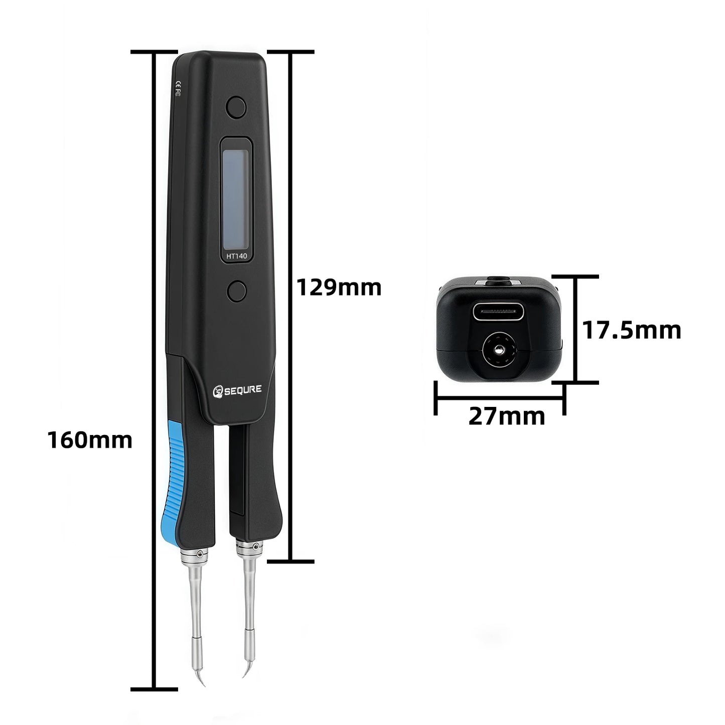 SEQURE HT140 2-en-1 – Pince Chauffante & Fer à Souder Portable, Compatible C210