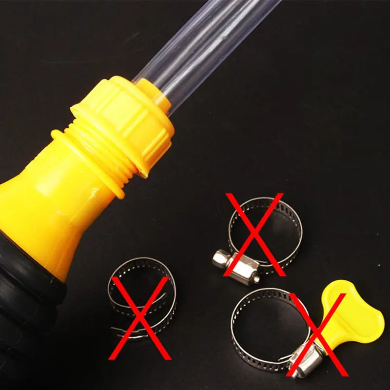 Pompe Manuelle de Transfert de Carburant - Haute Débit, Portable, Compatible Essence, Diesel, Huile & Liquides