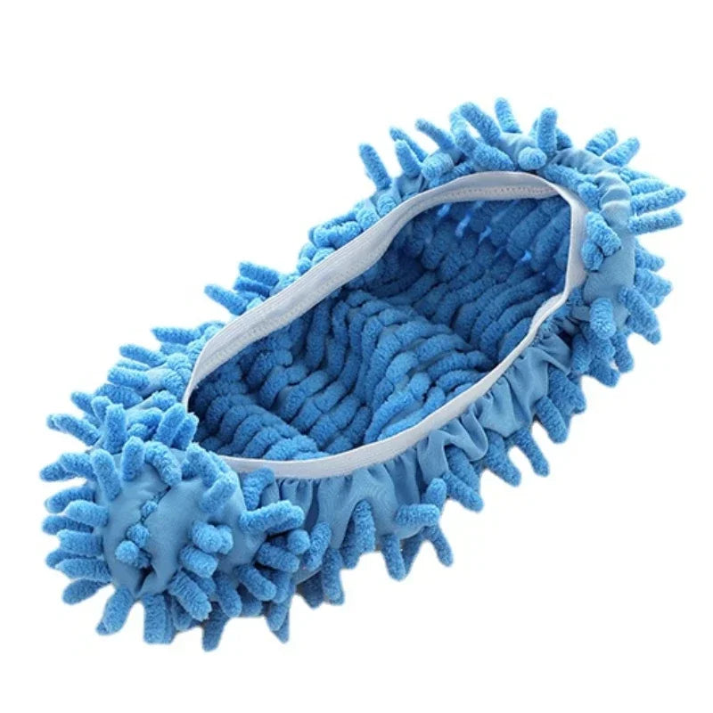 Chaussons de Nettoyage Microfibre - Chaussons Multifonctions pour Sol, Lavables & Réutilisables, Idéal pour un Nettoyage Sans Effort