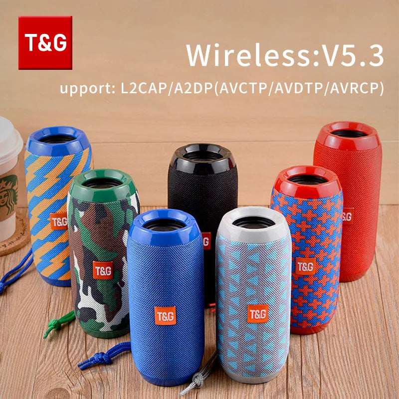 Enceinte Bluetooth TG117 - Portable, Waterproof, Son Stéréo Puissant, Radio FM, Support TF & TWS