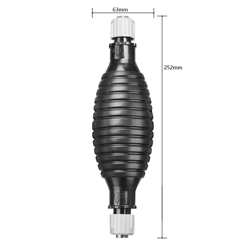 Pompe Manuelle de Transfert de Carburant - Haute Débit, Portable, Compatible Essence, Diesel, Huile & Liquides