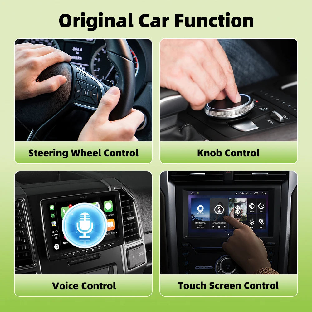 Mini CarPlay & Auto AI Box - Convertisseur Filaire en Sans Fil pour Audi, Toyota, Mazda, Nissan, Chevrolet, Kia, Ford, Hyundai & Plus