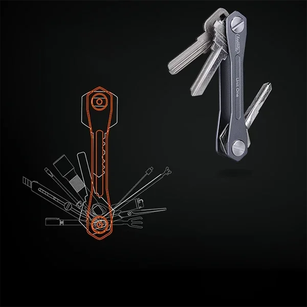Porte-Clés Intelligent & Compact - Organisateur de Clés en Métal, Clip en Aluminium, Accessoire de Rangement Portable