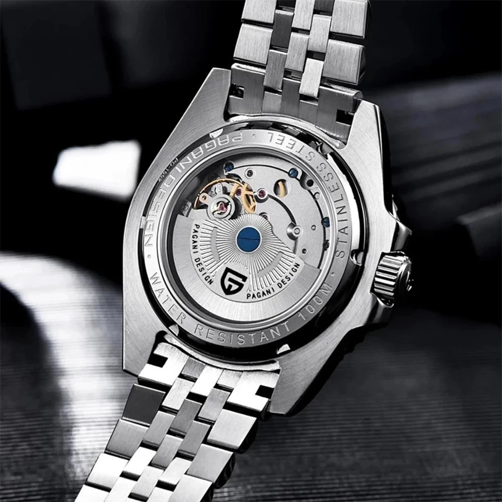 Montre Automatique PAGANI DESIGN V3 GMT - 40MM, Verre Saphir, Acier Inoxydable, Étanche, Luxe & Élégance