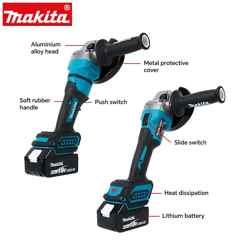 Makita GA035G - Meuleuse d’Angle Sans Fil Haute Puissance, Moteur Brushless, Batterie Lithium 40V