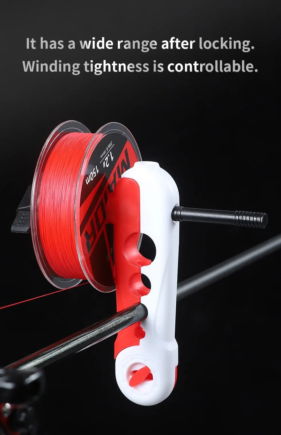 Enrouleur de Ligne de Pêche Portable - Bobineuse pour Moulinet Spinning & Baitcasting, Outil de Montage Rapide