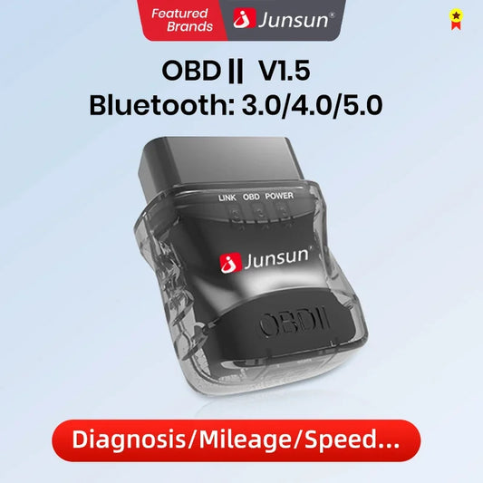 Junsun Mini ELM327 Bluetooth – Scanner OBD2 pour Diagnostic Automobile