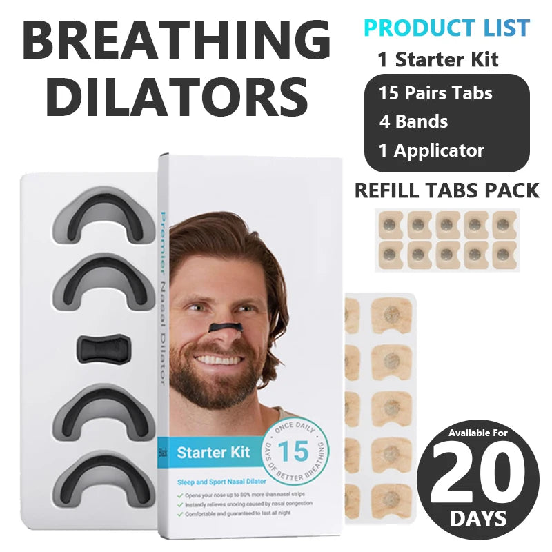 Dilateurs Nasaux Anti-Ronflement – Améliore la Respiration et le Sommeil