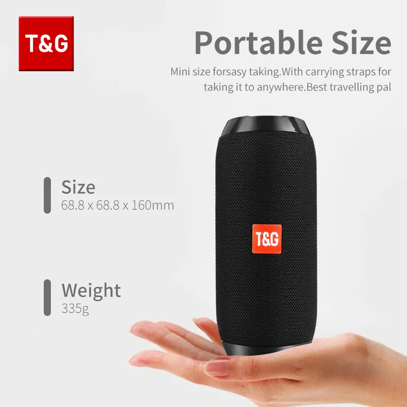 Enceinte Bluetooth TG117 - Portable, Waterproof, Son Stéréo Puissant, Radio FM, Support TF & TWS