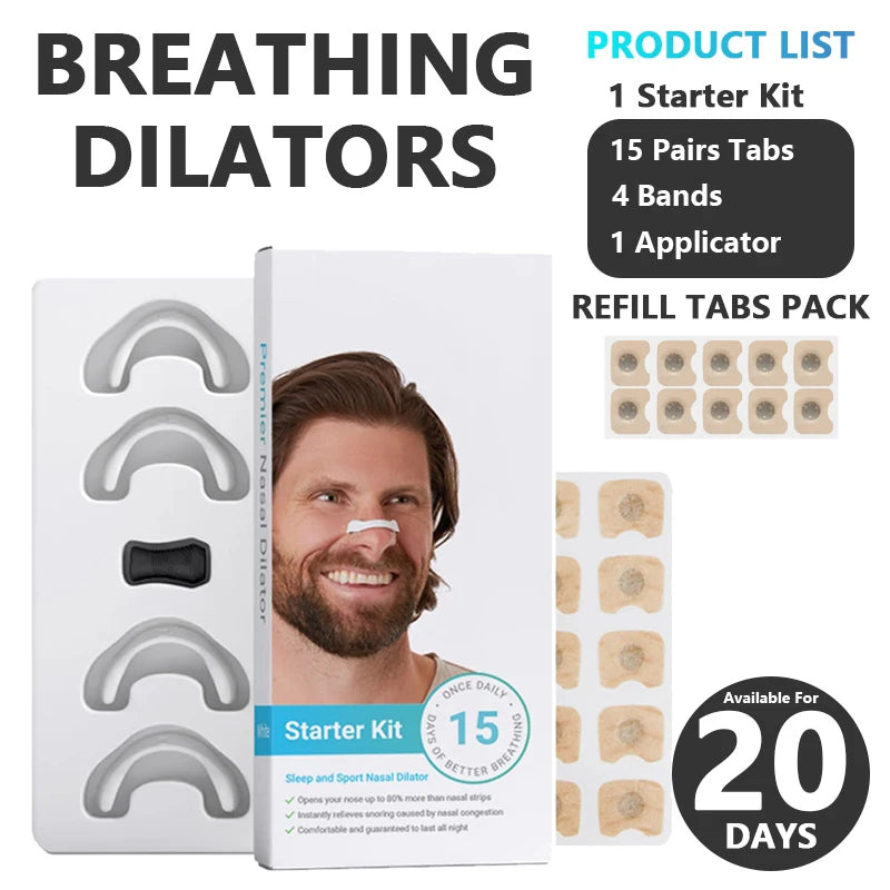 Dilateurs Nasaux Anti-Ronflement – Améliore la Respiration et le Sommeil