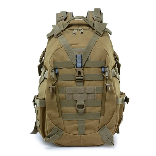 Sac à Dos Tactique 40L - Randonnée, Camping, Trekking, Pêche & Activités Outdoor, Système MOLLE & Réfléchissant