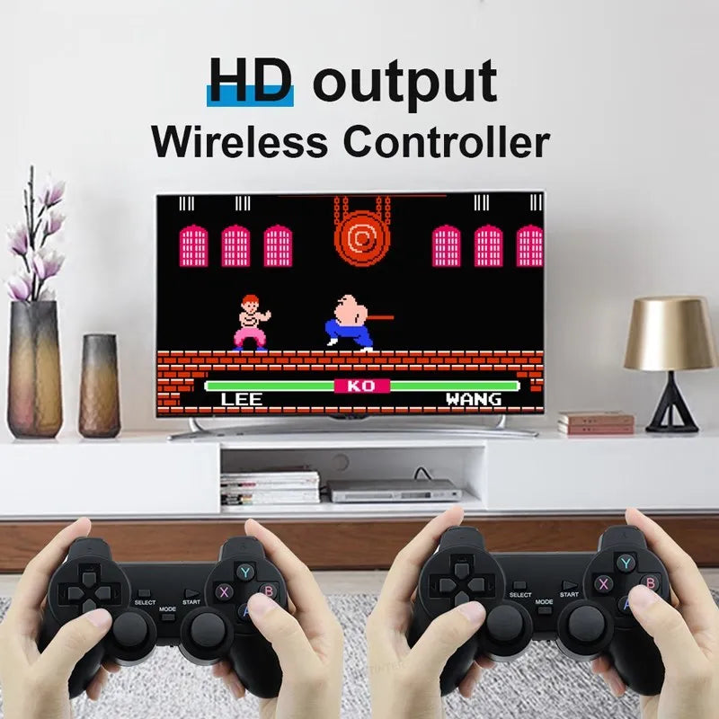 Console de Jeu Rétro 4K HD avec 20 000 Jeux Intégrés - Manettes Sans Fil, Stick TV HDMI, Mini Console Portable