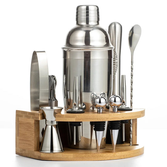 Kit Cocktail Shaker en Acier Inoxydable – 1/3/6/9/11 Pièces, Outils de Barman