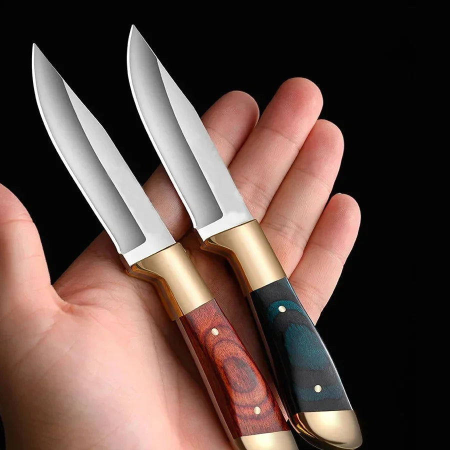 Couteau Polyvalent - Couteau à Fruits, Désossage, EDC Portable, Couteau de Poche, BBQ & Survie