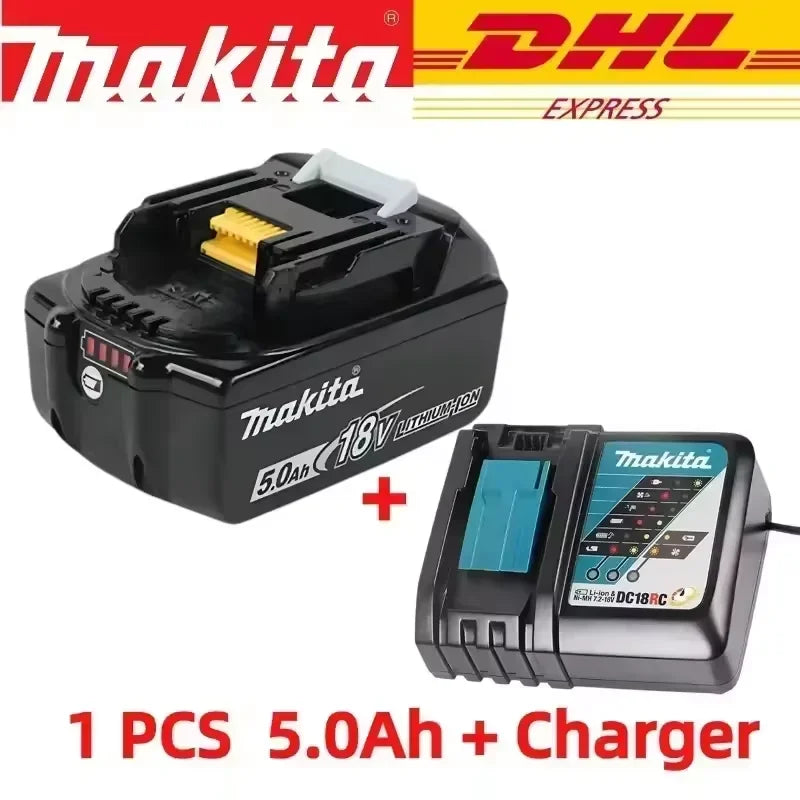 Batterie Makita 18V 6.0Ah - 100% Originale, Rechargeable, Compatible BL1830, BL1840, BL1850, BL1860B