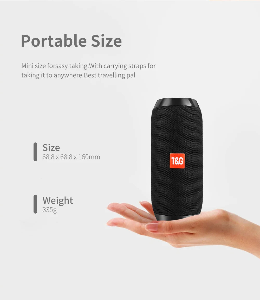 Enceinte Bluetooth TG117 - Portable, Waterproof, Son Stéréo Puissant, Radio FM, Support TF & TWS