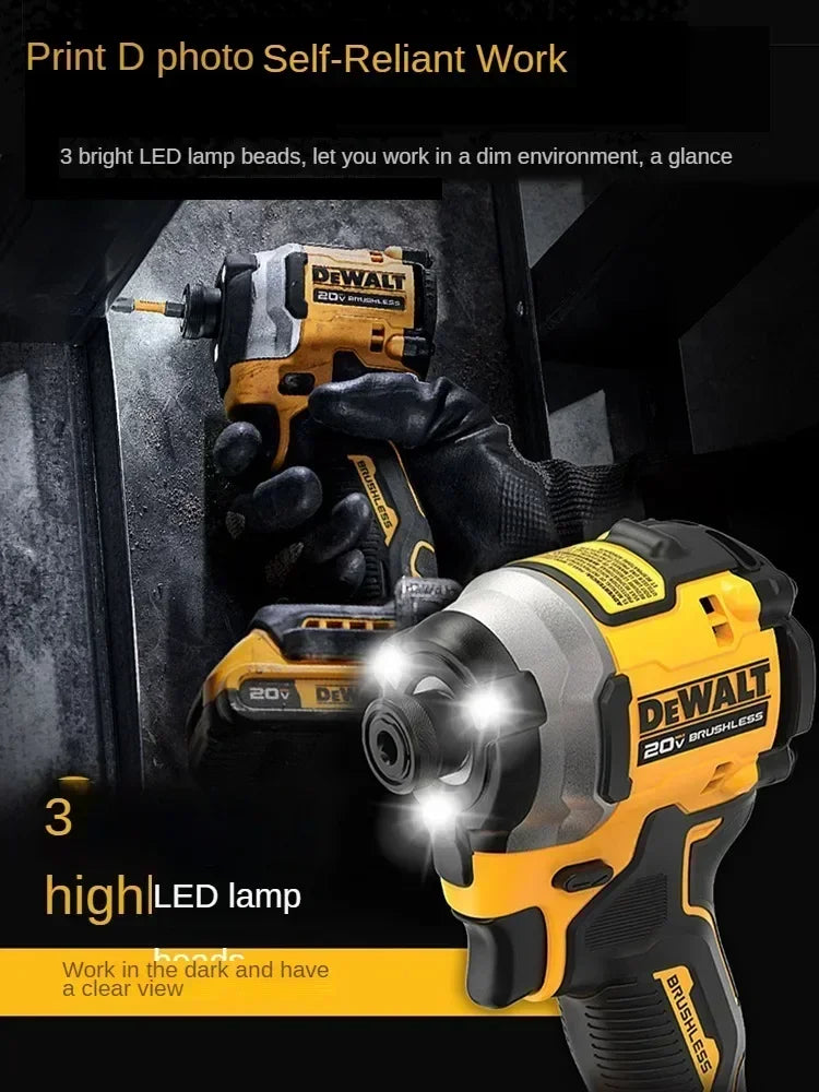 DEWALT DCF850 - Visseuse à Chocs Sans Fil 20V, Moteur Brushless, Couple Élevé, Compacte & Performante