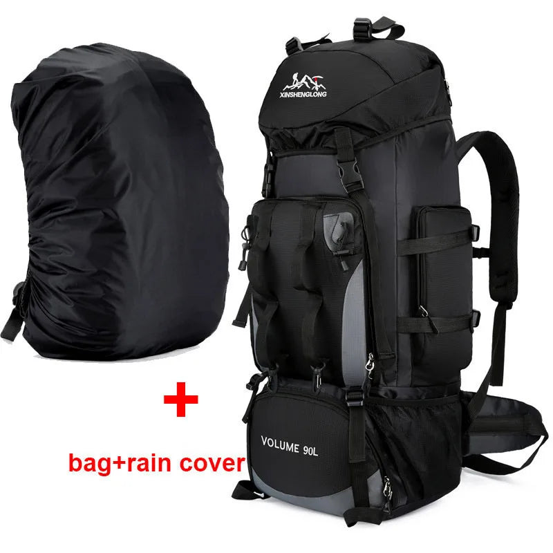Sac à Dos de Randonnée 90L - Étanche, Grande Capacité, Idéal pour Trekking, Camping & Voyages