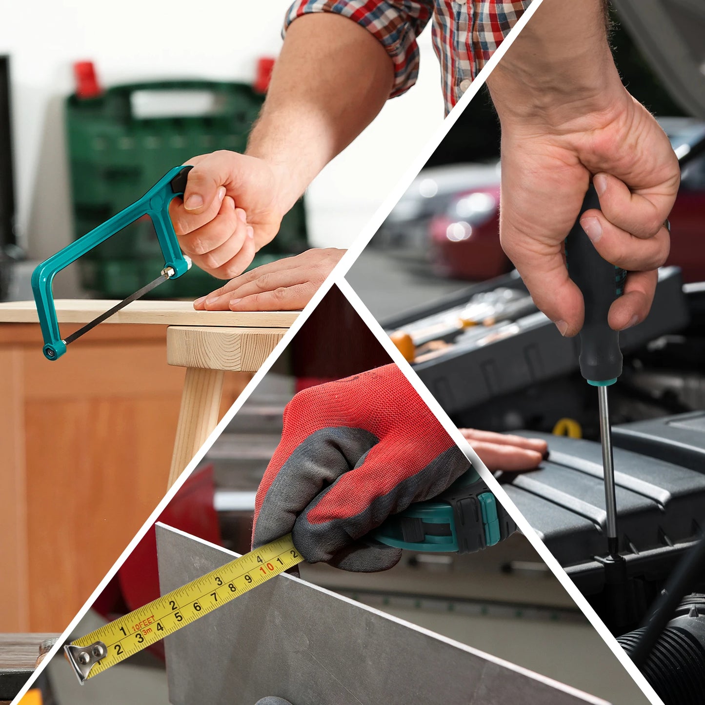 Coffret d'Outils 198 Pièces – Kit Complet pour Réparations Maison & Automobile !
