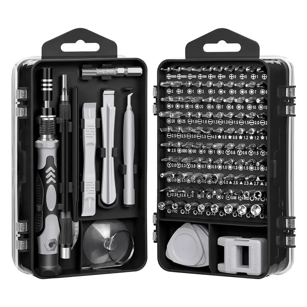 Kit Tournevis de Précision 115 en 1 – Outils Magnétiques Professionnels pour Réparation Électronique !