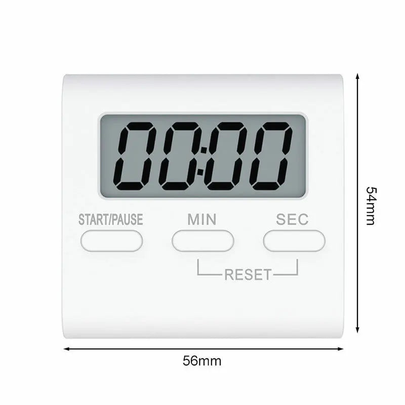 Minuteur de Cuisine Numérique - LCD, Minuterie Manuelle, Compte à Rebours, Aimanté, Accessoire de Cuisine Pratique