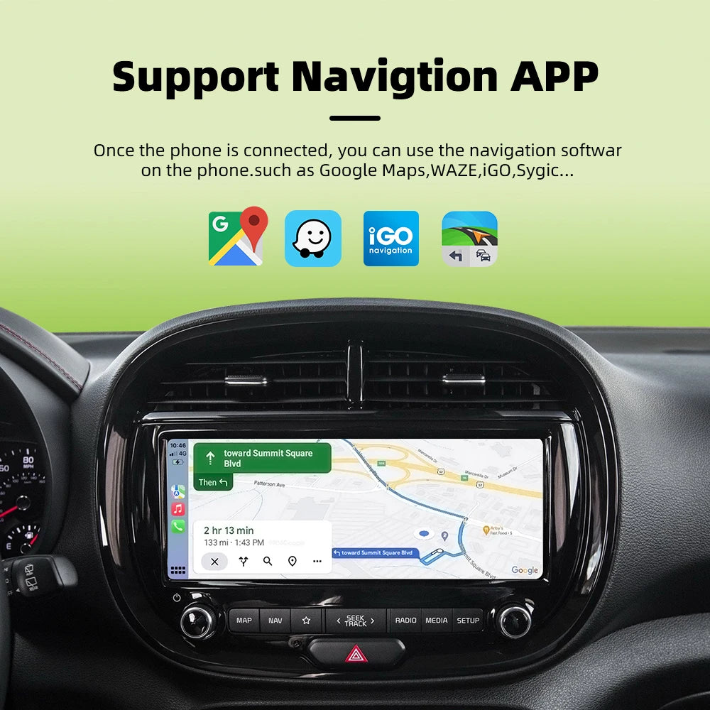 Mini CarPlay & Auto AI Box - Convertisseur Filaire en Sans Fil pour Audi, Toyota, Mazda, Nissan, Chevrolet, Kia, Ford, Hyundai & Plus