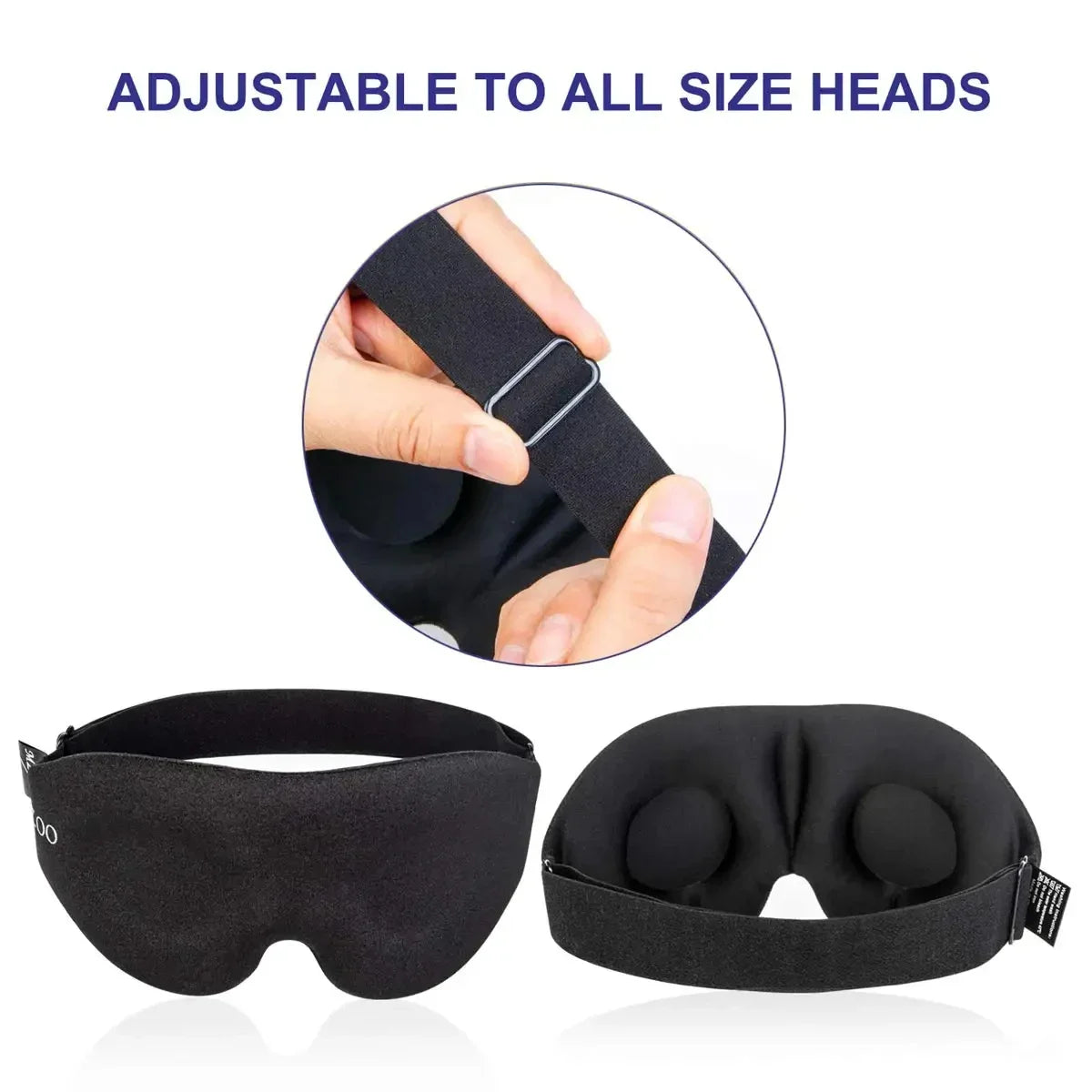 Masque de Sommeil 3D – Confort Total, Anti-Lumière, Contours Ergonomiques