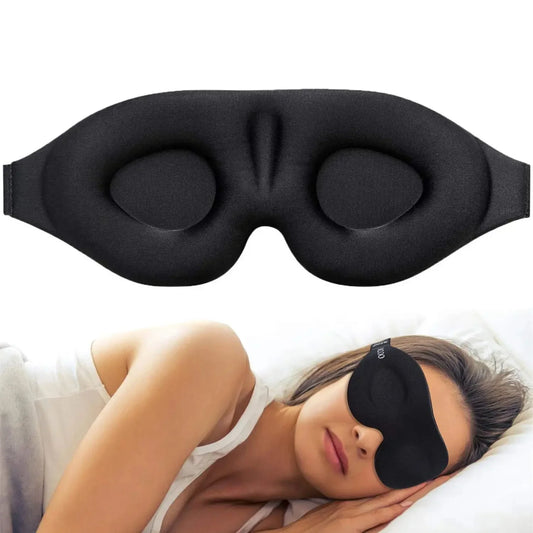 Masque de Sommeil 3D – Confort Total, Anti-Lumière, Contours Ergonomiques