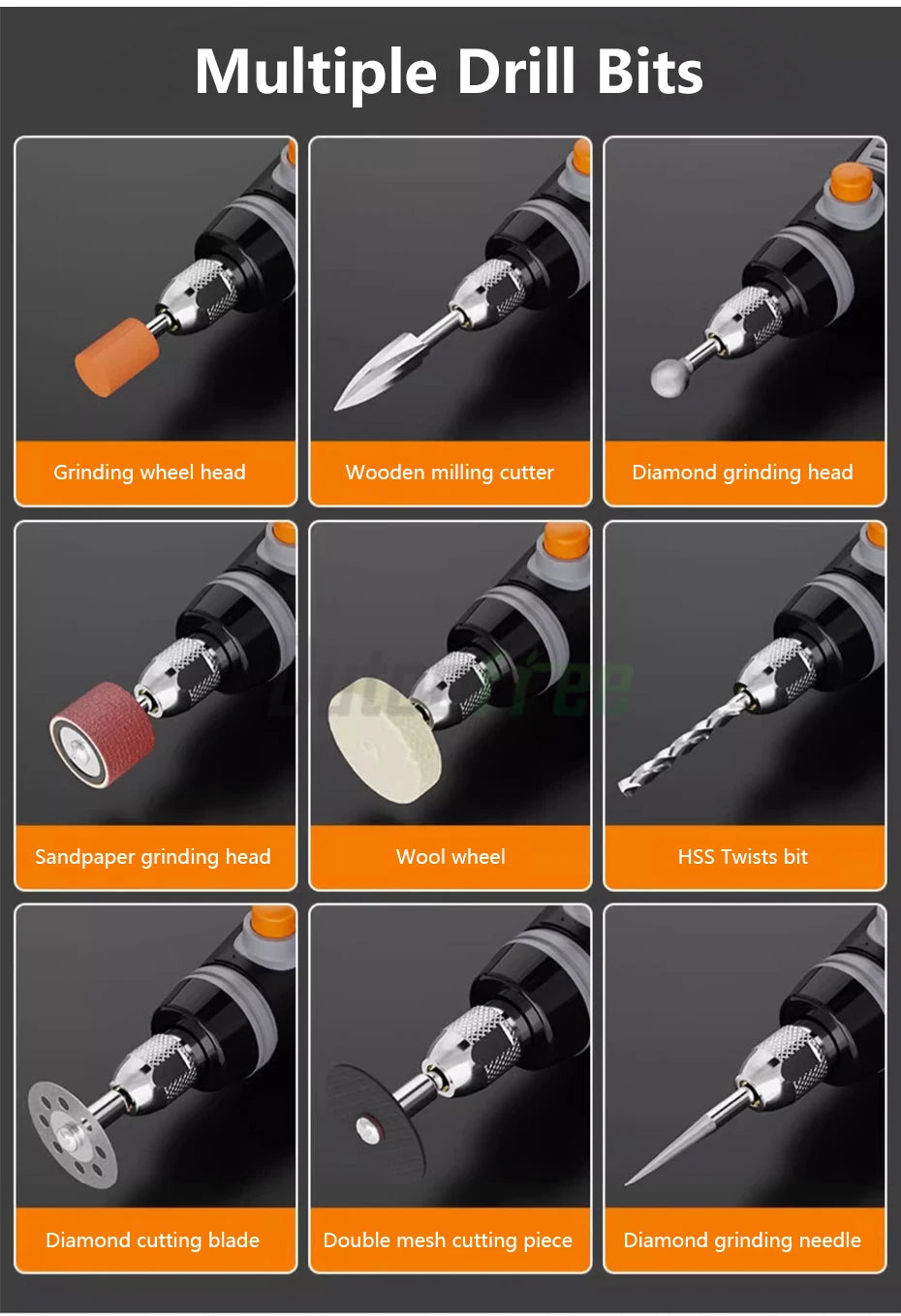 Mini Outil Rotatif Sans Fil 35W – USB Rechargeable, 3 Vitesses, Perçage & Gravure
