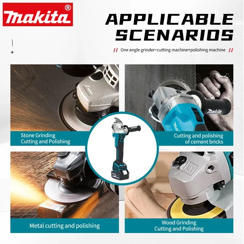 Makita GA035G - Meuleuse d’Angle Sans Fil Haute Puissance, Moteur Brushless, Batterie Lithium 40V