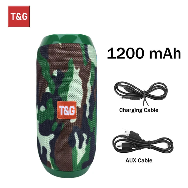 Enceinte Bluetooth TG117 - Portable, Waterproof, Son Stéréo Puissant, Radio FM, Support TF & TWS