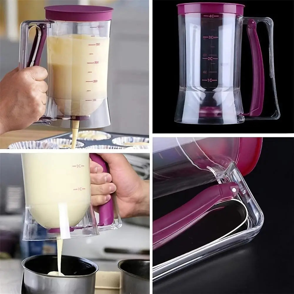 Distributeur de Pâte Pliable – Idéal pour Pancakes, Cupcakes, Gaufres & Muffins
