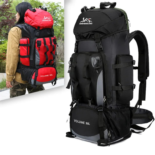Sac à Dos de Randonnée 90L - Étanche, Grande Capacité, Idéal pour Trekking, Camping & Voyages