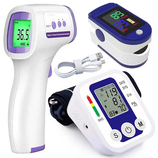 Tensiomètre Électronique de Bras - Moniteur de Pression Artérielle, Fréquence Cardiaque & Pouls, Automatique & Médical