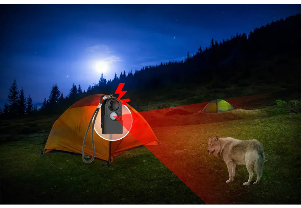 Alarme de Détection de Mouvement KERUI - Mini Alarme Portable 120dB, Sirène SOS & LED, Sécurité pour Voyage, Maison & Enfants