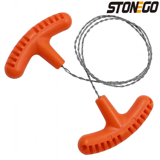 Scie à Chaîne Manuelle STONEGO - Outil de Survie Portable pour Camping, Urgence & Voyage