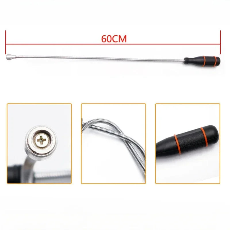 Outil de Ramassage Magnétique Pliable – Flexible, Puissant et Portable