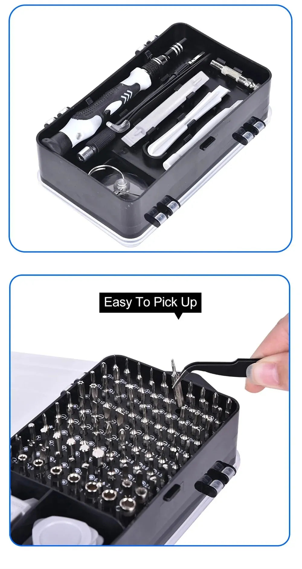 Kit Tournevis de Précision 115 en 1 – Outils Magnétiques Professionnels pour Réparation Électronique !