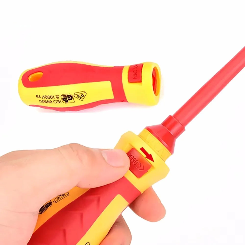 Kit d’Outils Électricien 13 Pièces – Tournevis Isolés 1000V avec Embouts Magnétiques !