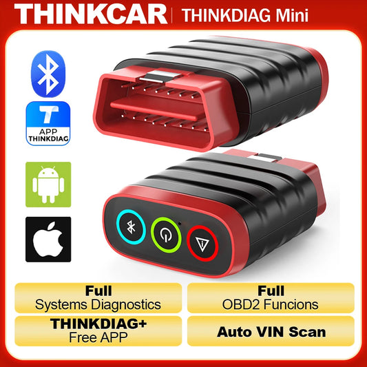 THINKCAR THINKDIAG Mini – Scanner OBD2 Bluetooth, Diagnostic Complet & Codes d’Erreur