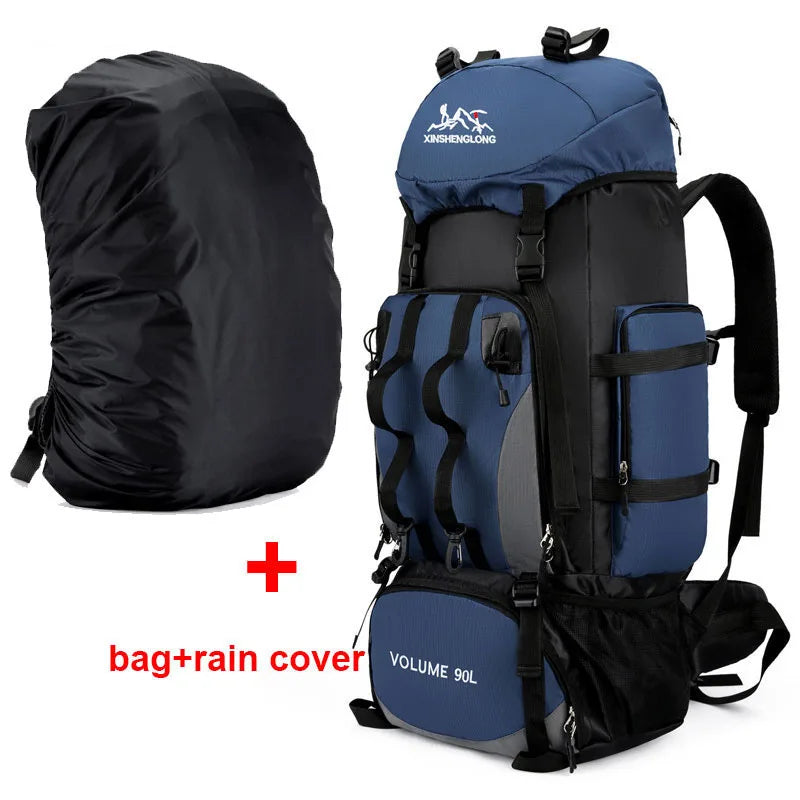 Sac à Dos de Randonnée 90L - Étanche, Grande Capacité, Idéal pour Trekking, Camping & Voyages